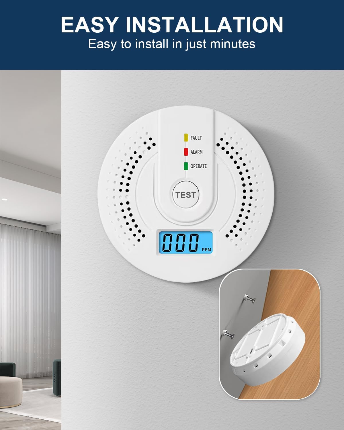 2 Pack Carbon Monoxide Detectors