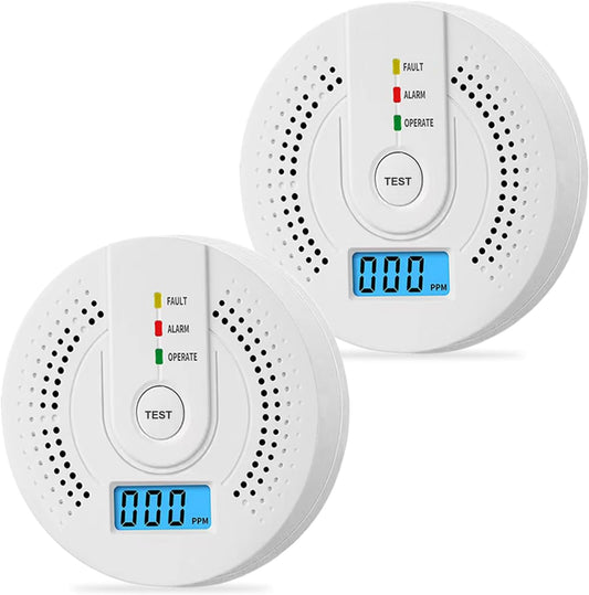 2 Pack Carbon Monoxide Detectors