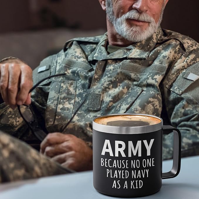 14 oz Insulated Coffee Mug - Army