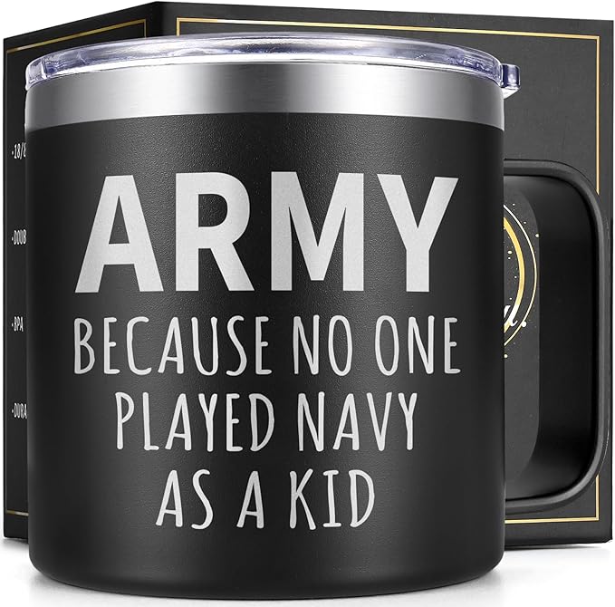 14 oz Insulated Coffee Mug - Army