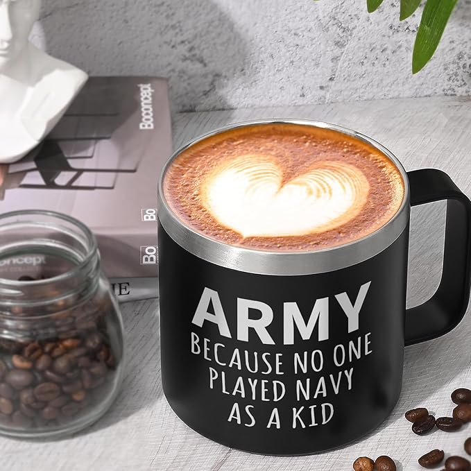 14 oz Insulated Coffee Mug - Army