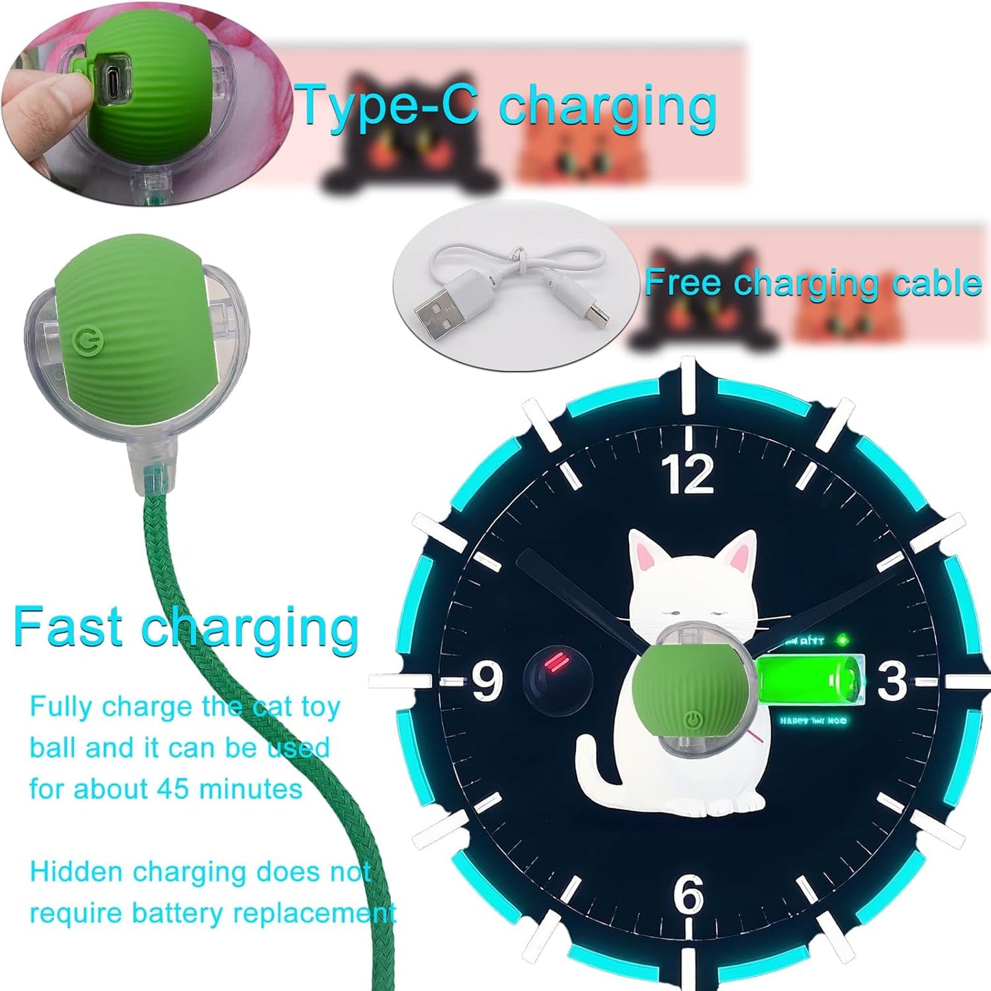 Automatic Moving Smart Cat Ball