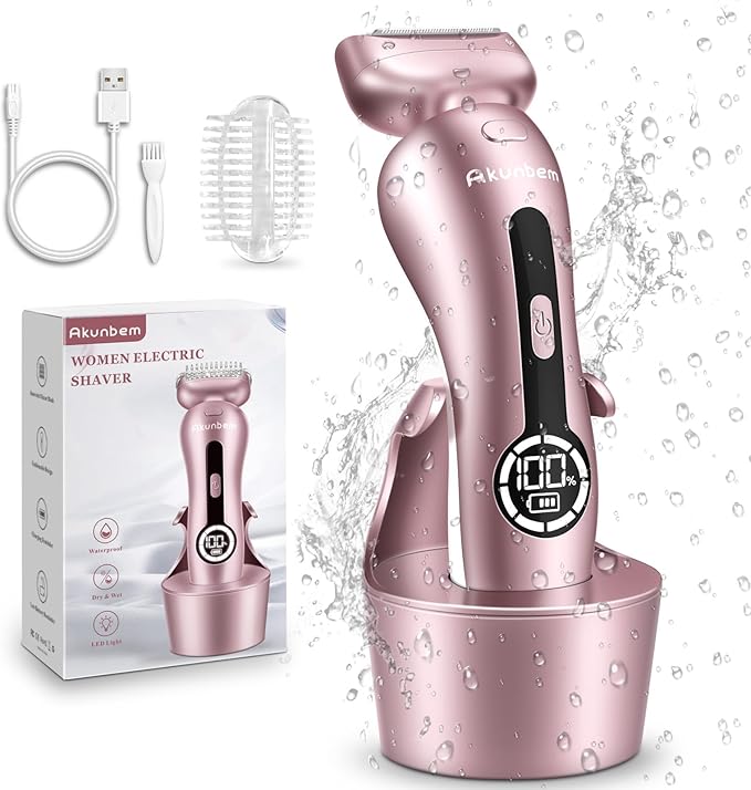 Women's Electric Shaver Cordless Rechargeable