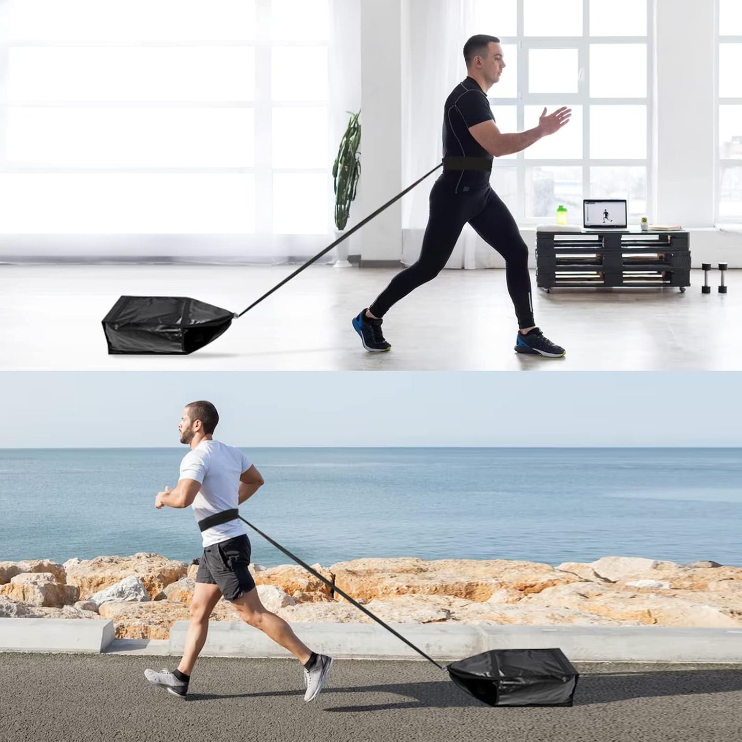 Weight Sled Trainer, Sprinter Speed Training Indoor Outdoor