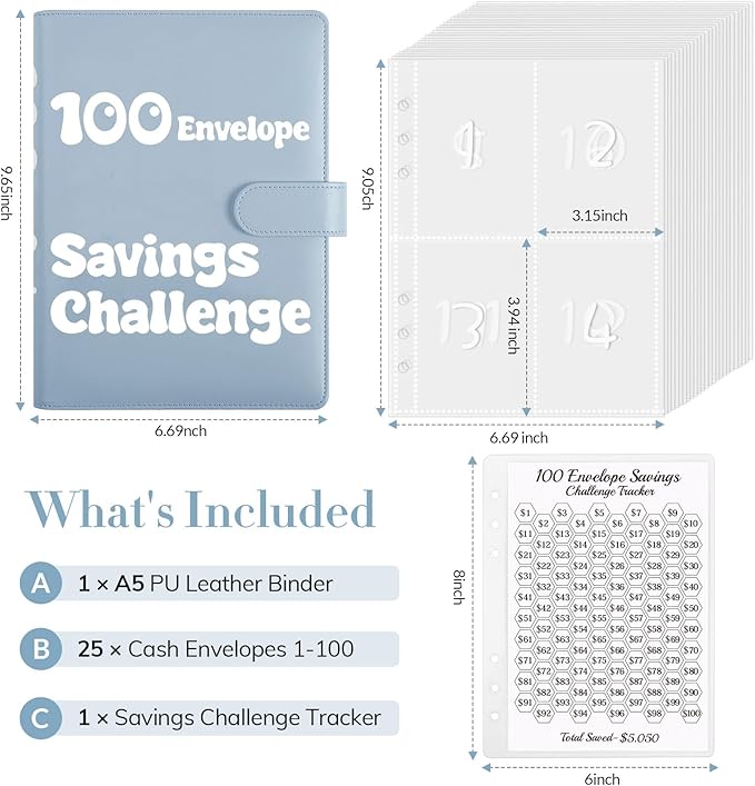 Money Saving Challenge Binder