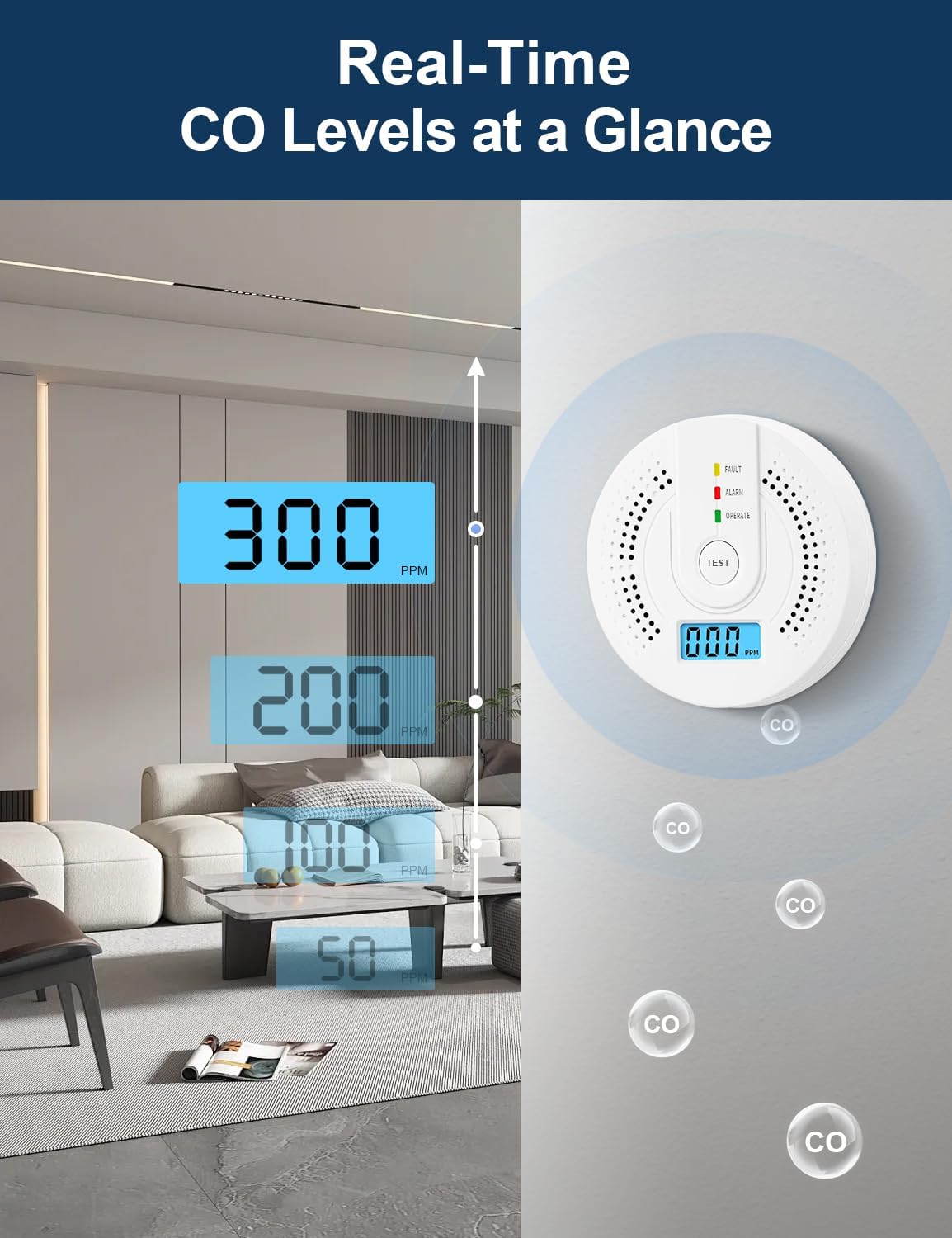 2 Pack Carbon Monoxide Detectors