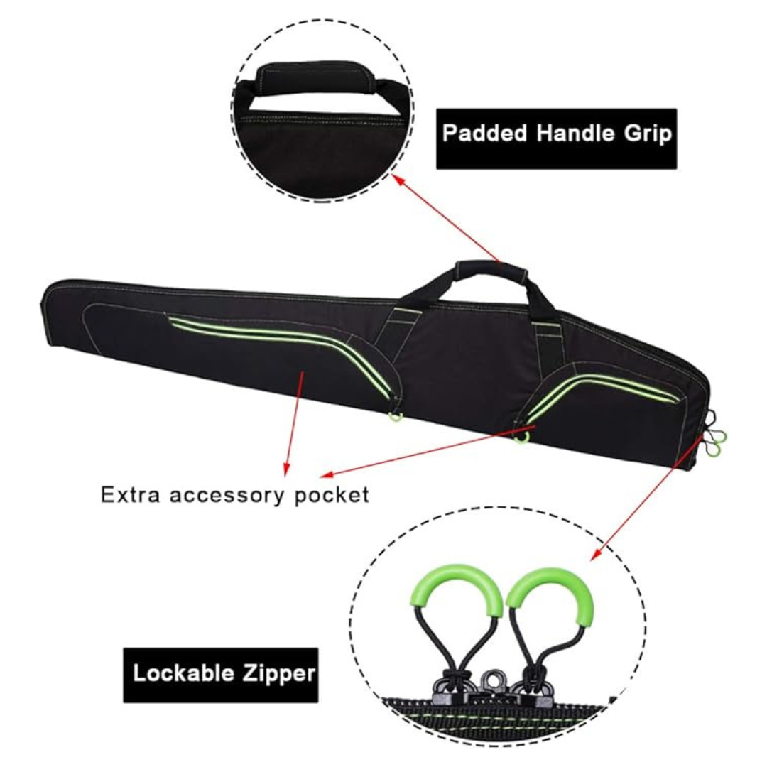 44 inch Scoped Rifle Case | Black Carrying Bag