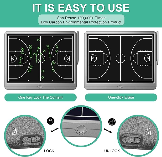 15in LCD Sports Strategy Tactic Board