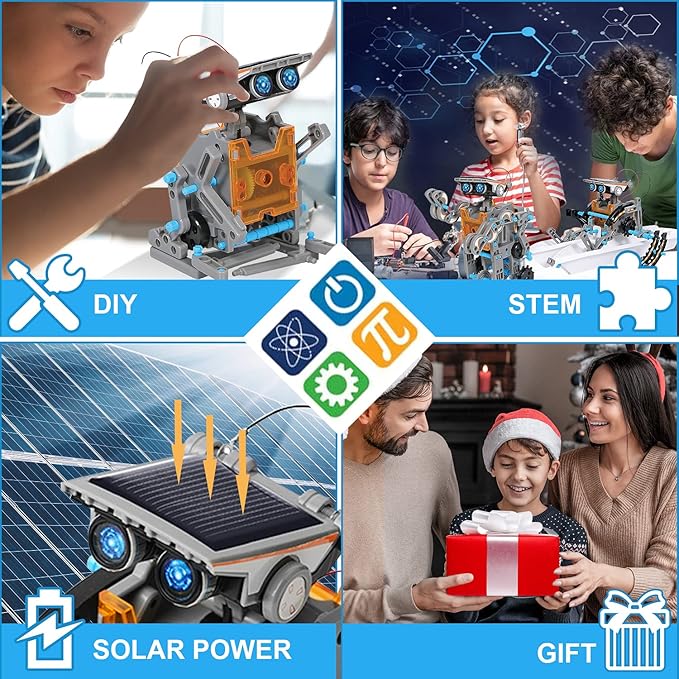 12-in-1 Solar Robot Building Kit STEM