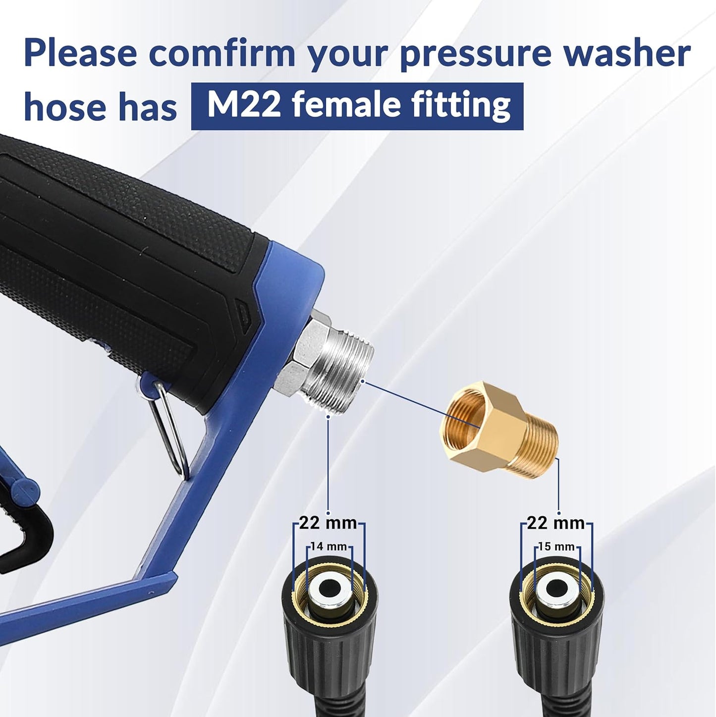 Pressure Washer Foam Gun with 1 Liter Cannon