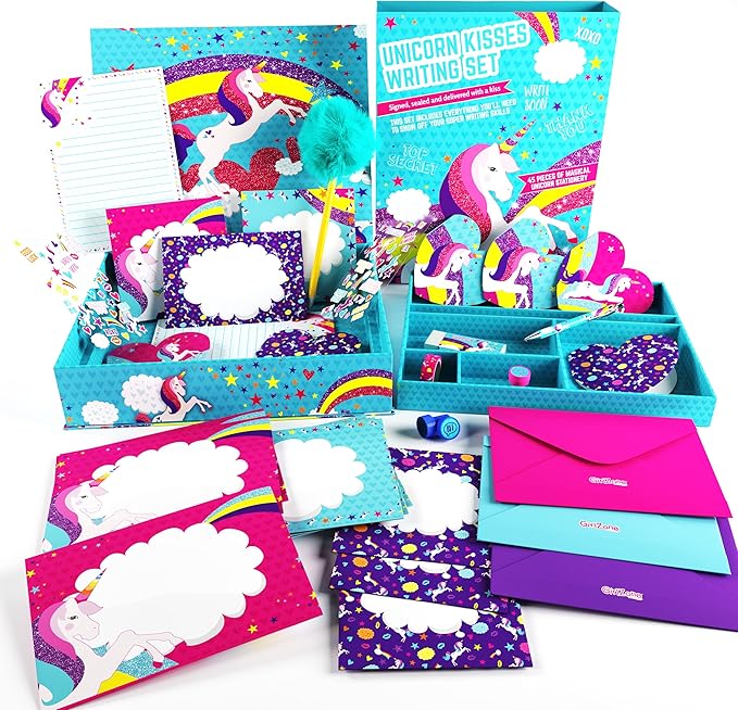 45-Piece Unicorn Stationery Set