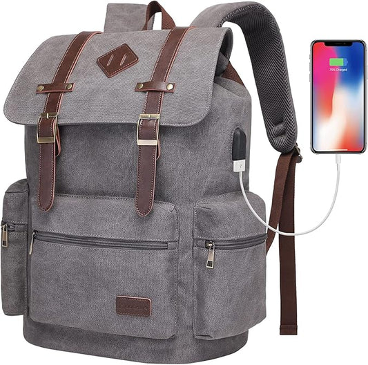 Modoker Vintage Rucksack Travel Backpack
