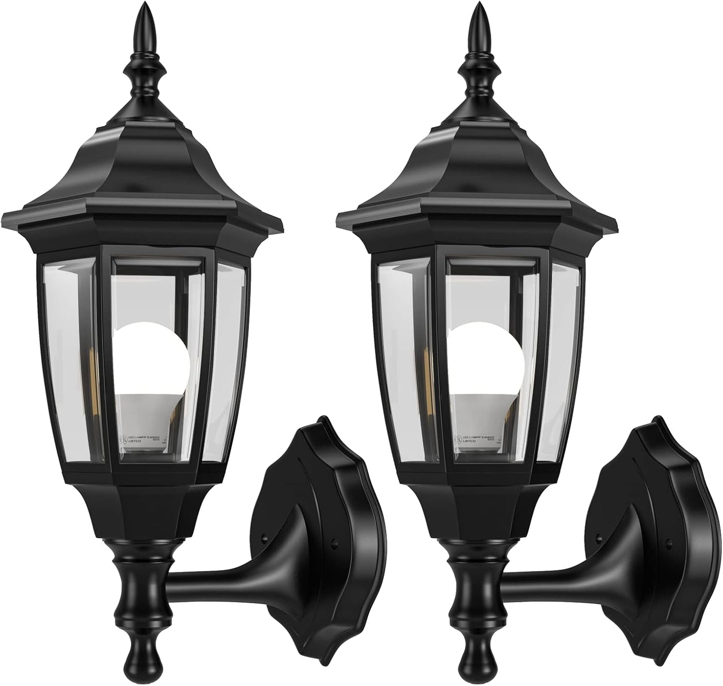 Outdoor Porch Sconce LED Exterior Wall Anti-Corrosion Plastic