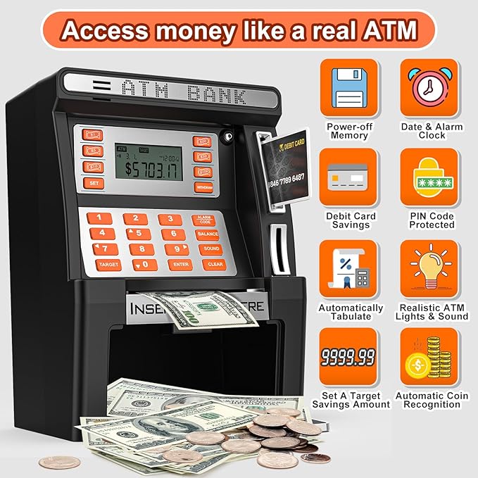 Kids ATM Piggy Bank