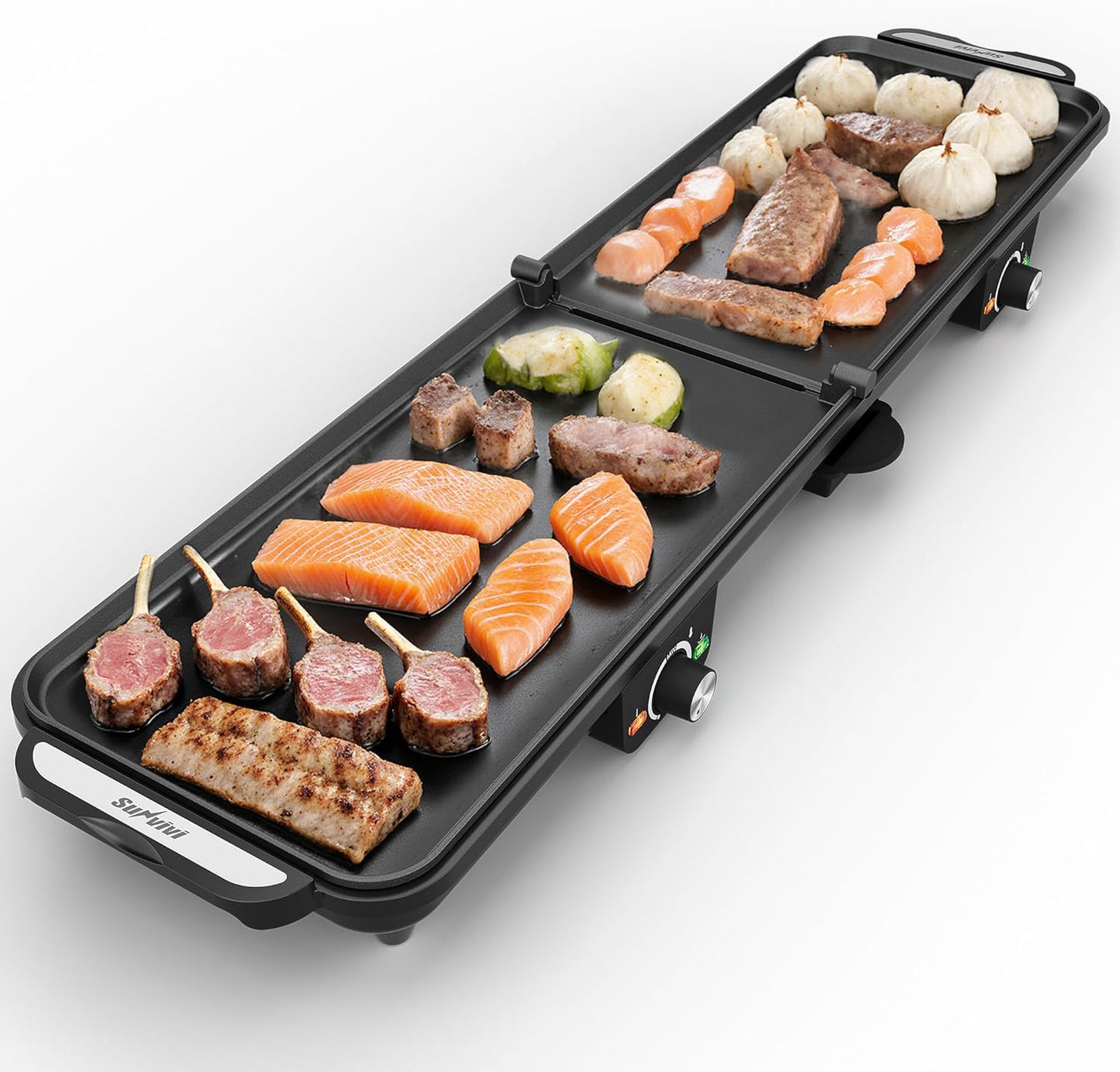 38in Electric Indoor Grill, Foldable Griddle