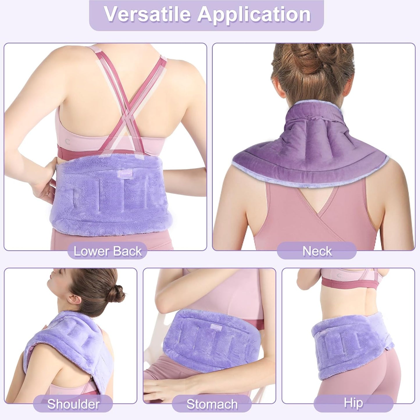 SuzziPad Microwavable Lower Back Heating Pad