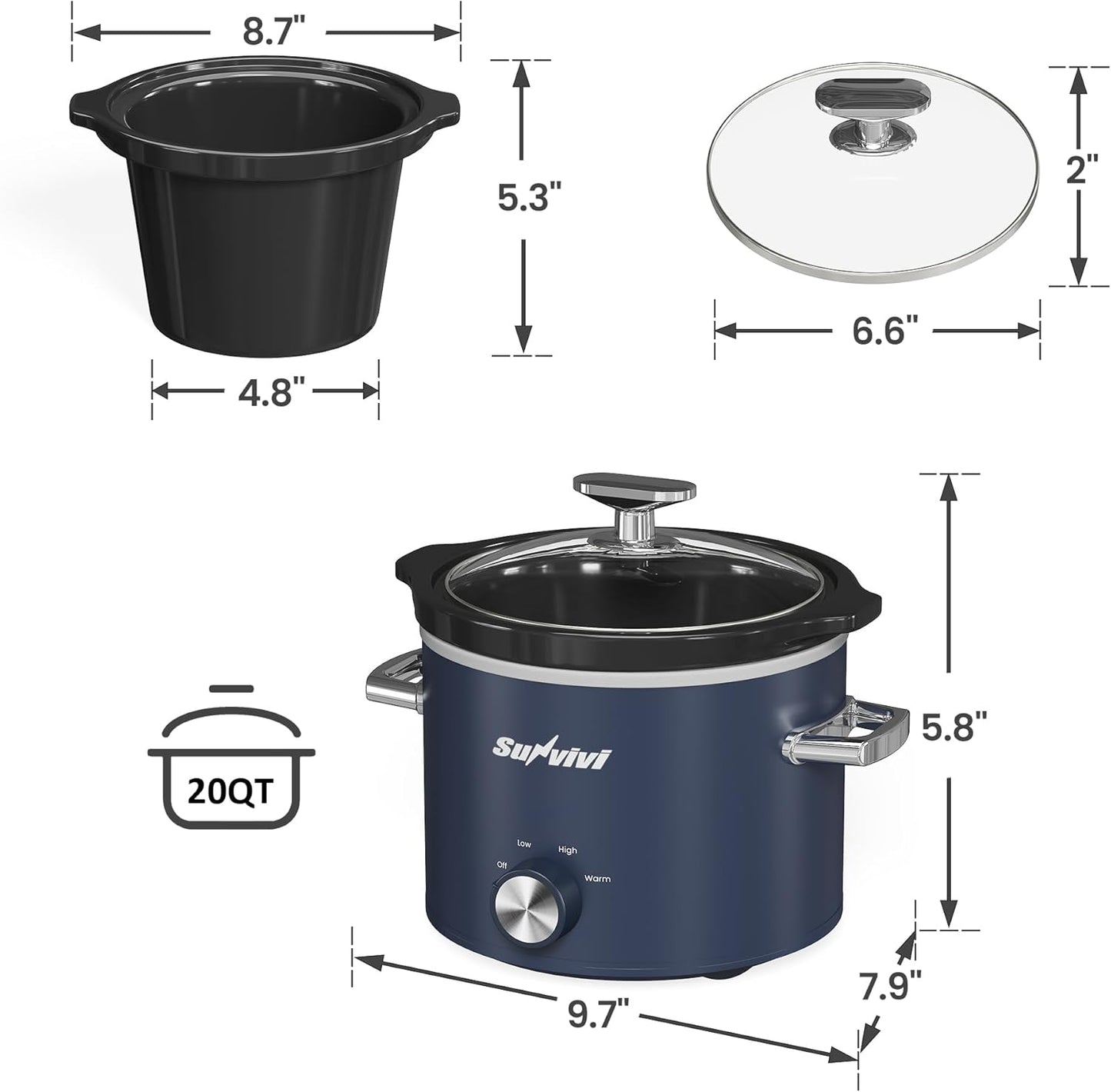 2 Quart Slow Cooker