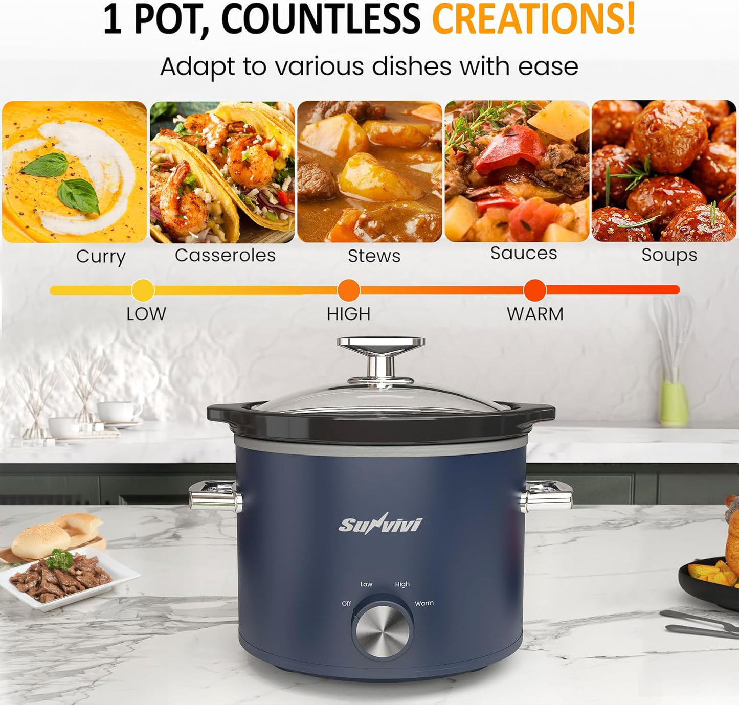 2 Quart Slow Cooker