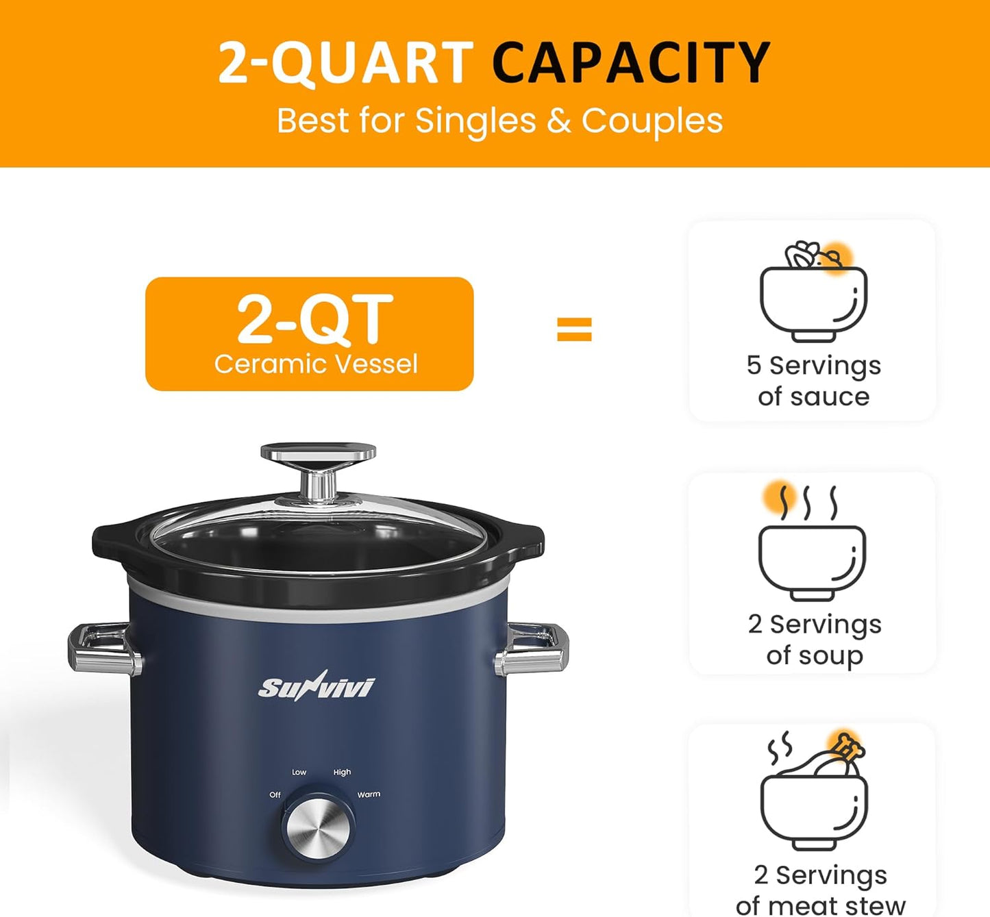2 Quart Slow Cooker