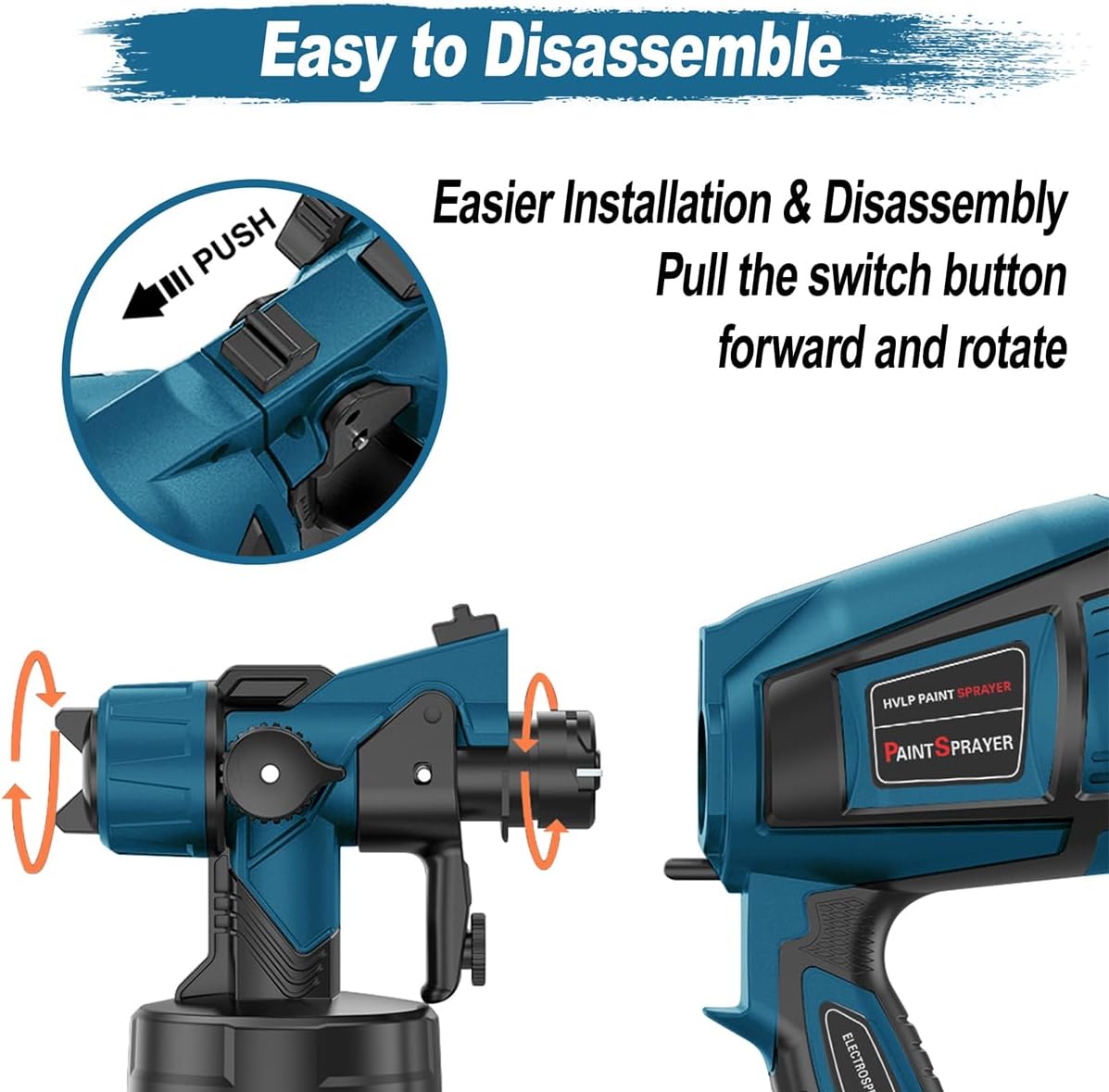High Power Electric Spray Paint Gun 1000W