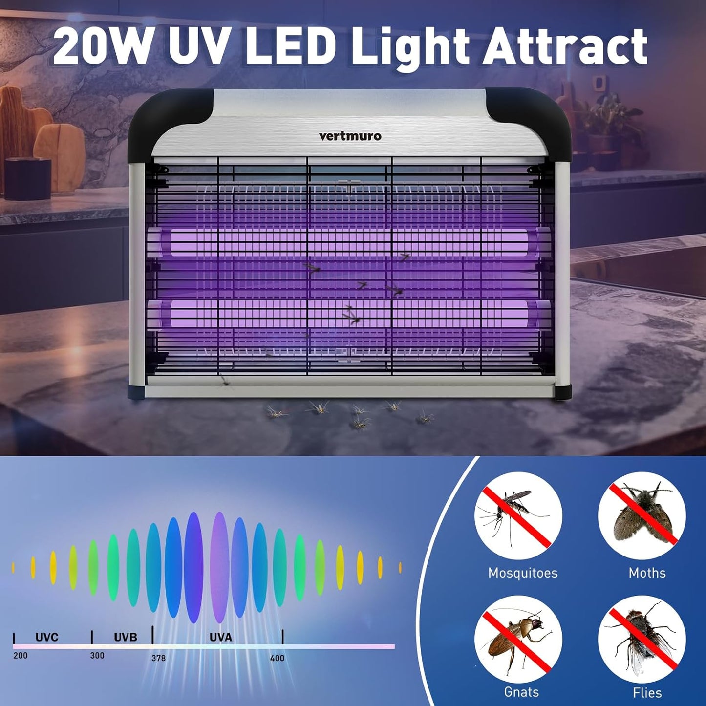 20W Indoor Electric Bug Zapper