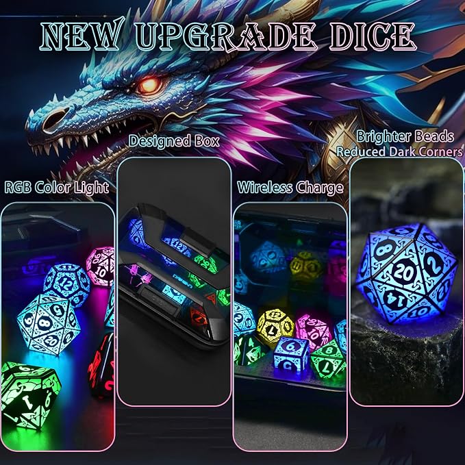 DND Rechargeable Light Up Dice
