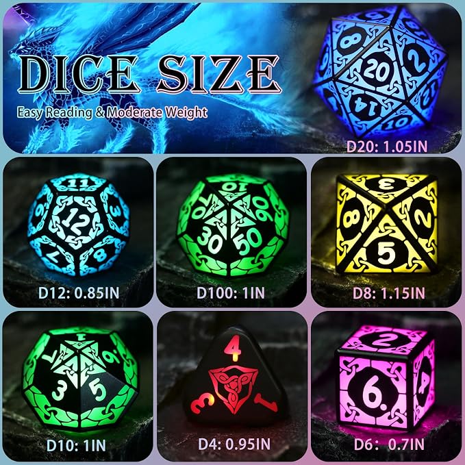 DND Rechargeable Light Up Dice