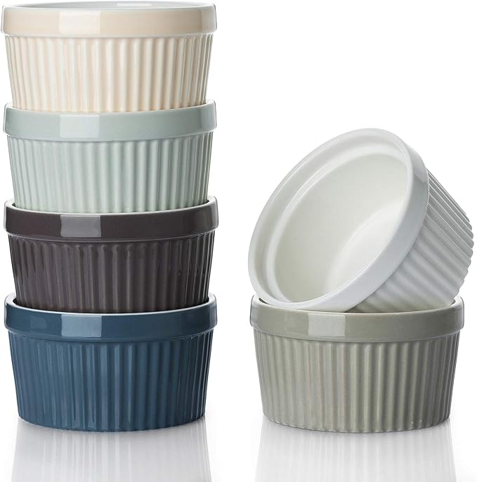 8oz Oven Safe Porcelain Ramekins [6pcs]