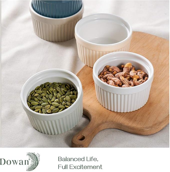 8oz Oven Safe Porcelain Ramekins [6pcs]