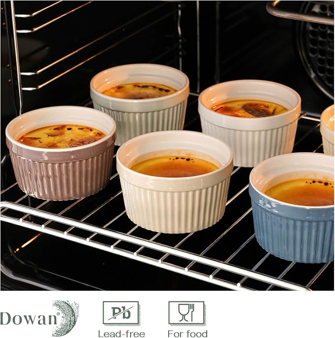 8oz Oven Safe Porcelain Ramekins [6pcs]
