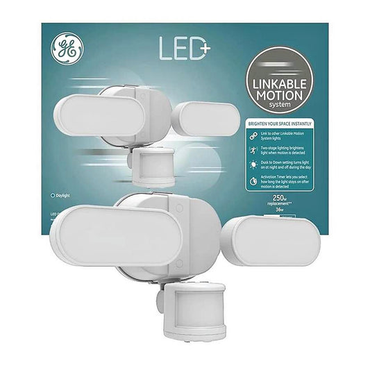 GE 180-Degree 250W Motion Activated Flood Lights