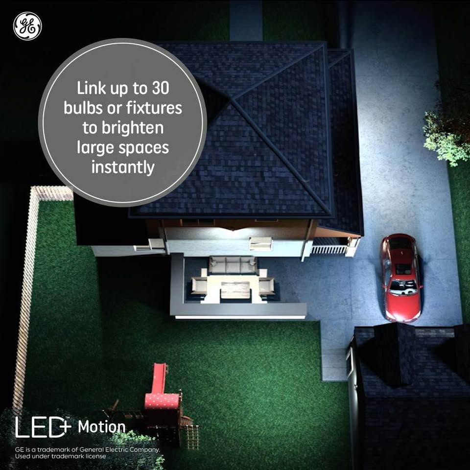 GE 180-Degree 250W Motion Activated Flood Lights