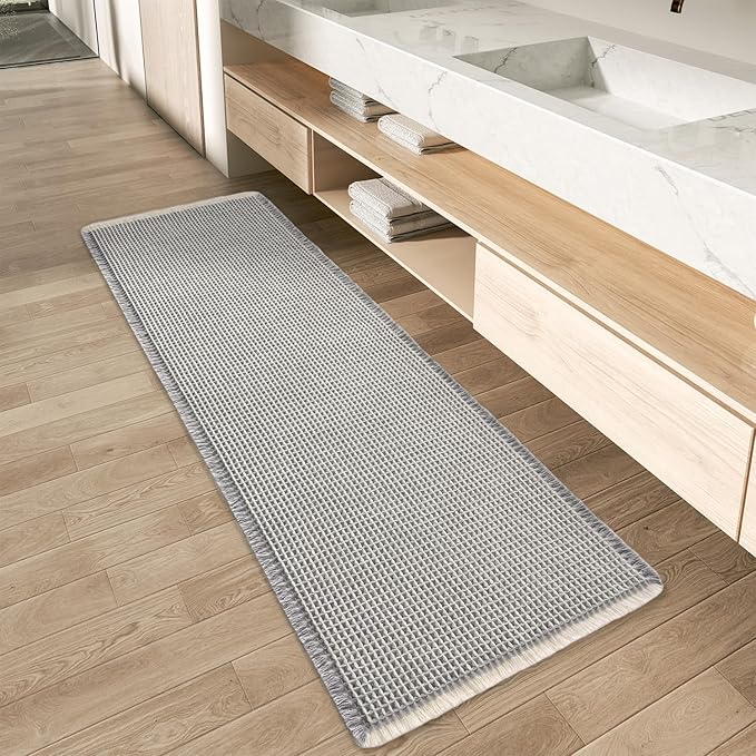 2x4ft Nonslip Waffle Runner Rug