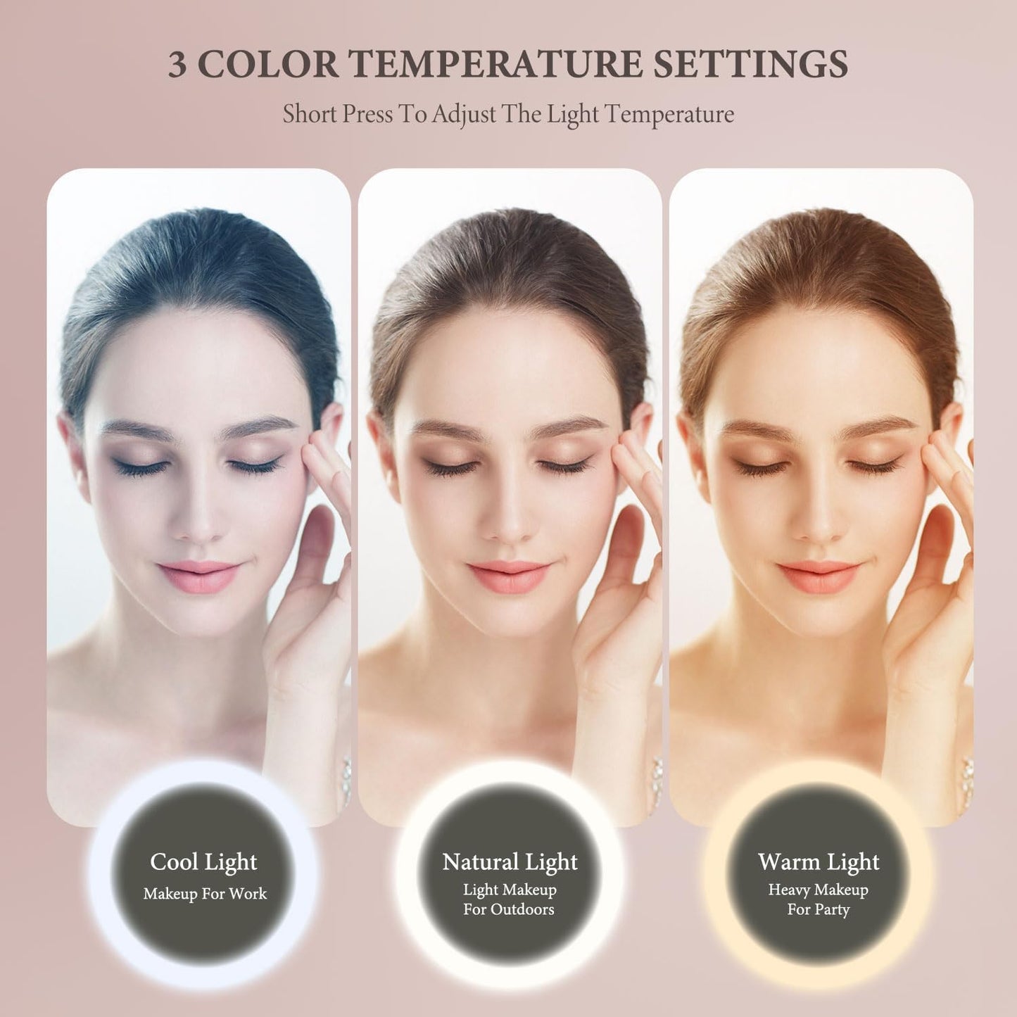 Makeup Bag with LED Light Mirror