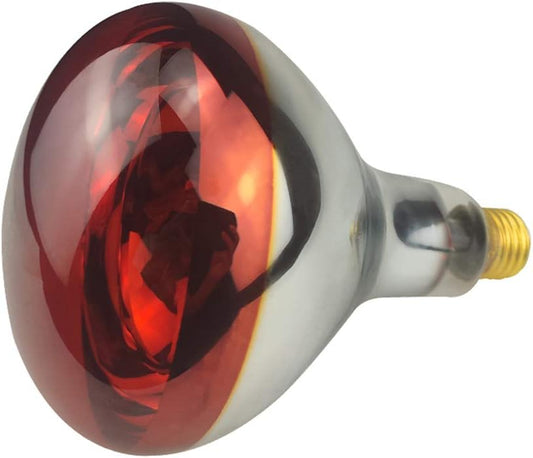 250W 2 Pack Painted Red Infrared Glass Lamp Bulbs