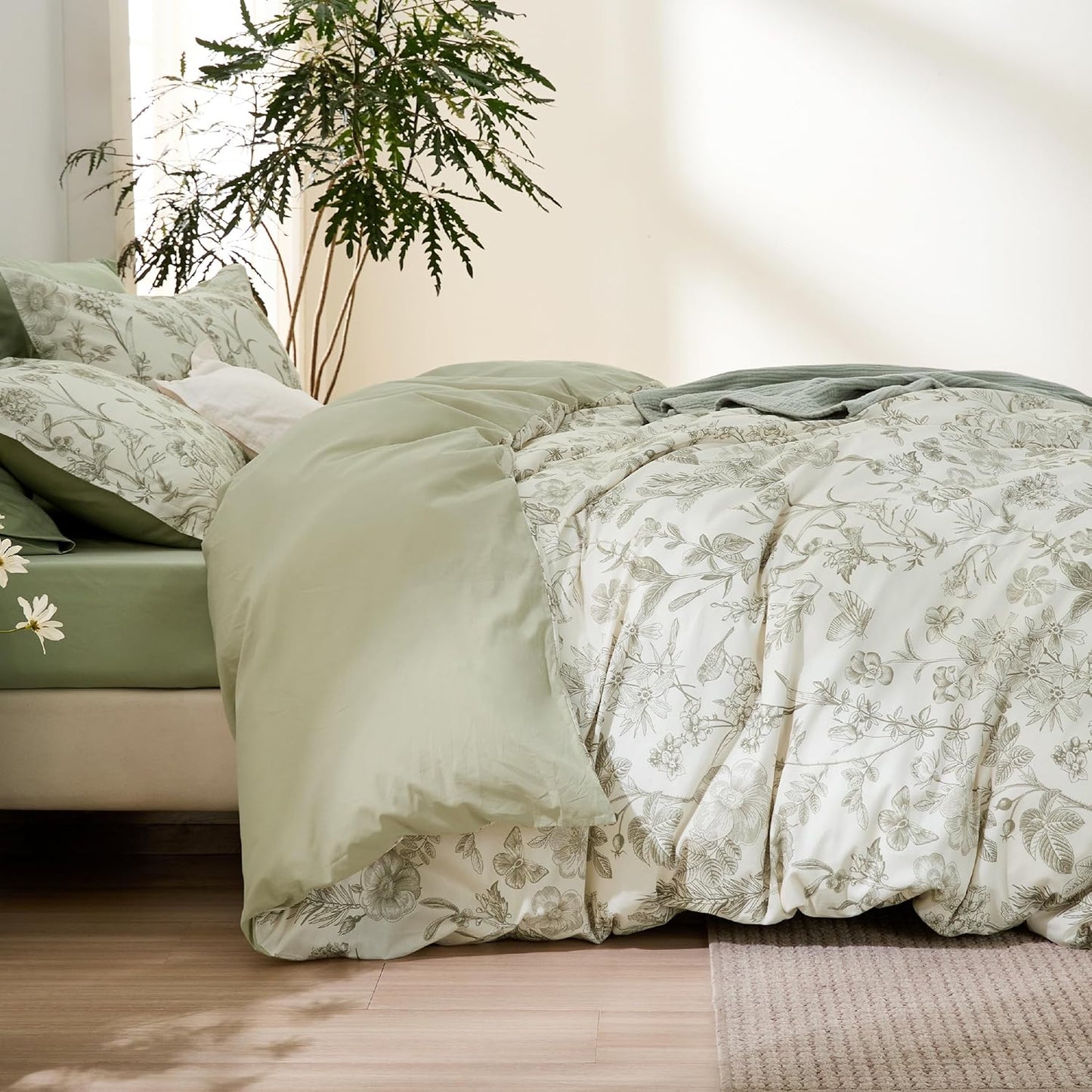 Bedsure 3pc Duvet Cover Set Queen Size | No Comforter