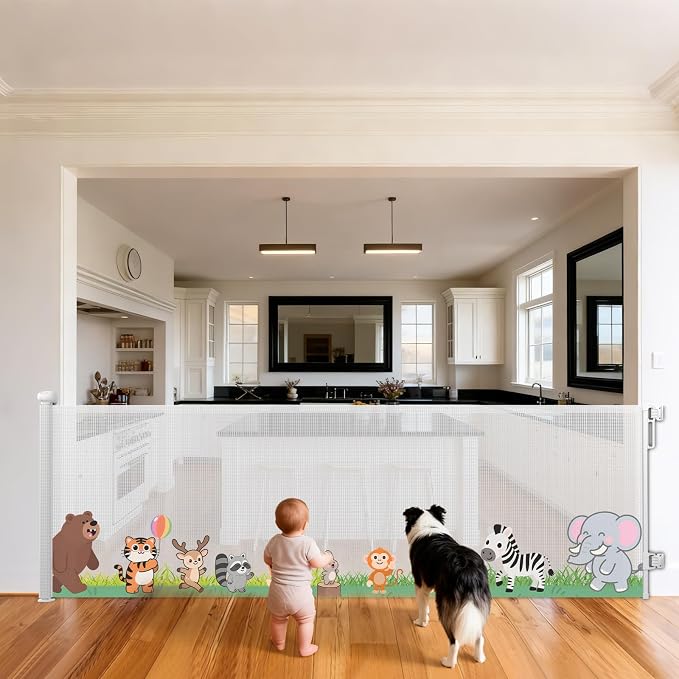 Retractable Baby Gate - 33" Tall [Extra Wide]