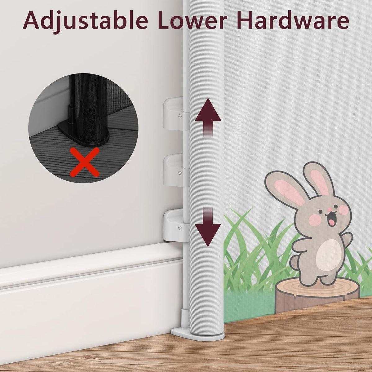 Retractable Baby Gate - 33" Tall [Extra Wide]