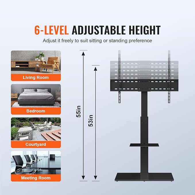 Adjustable TV Mount Floor Stand