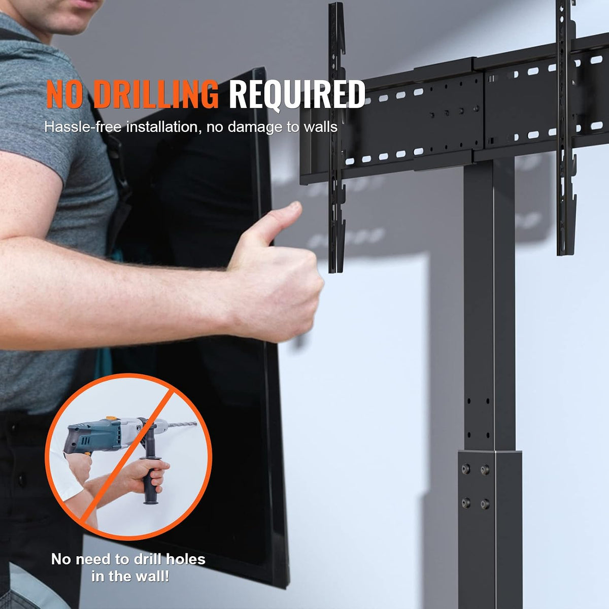 Adjustable TV Mount Floor Stand