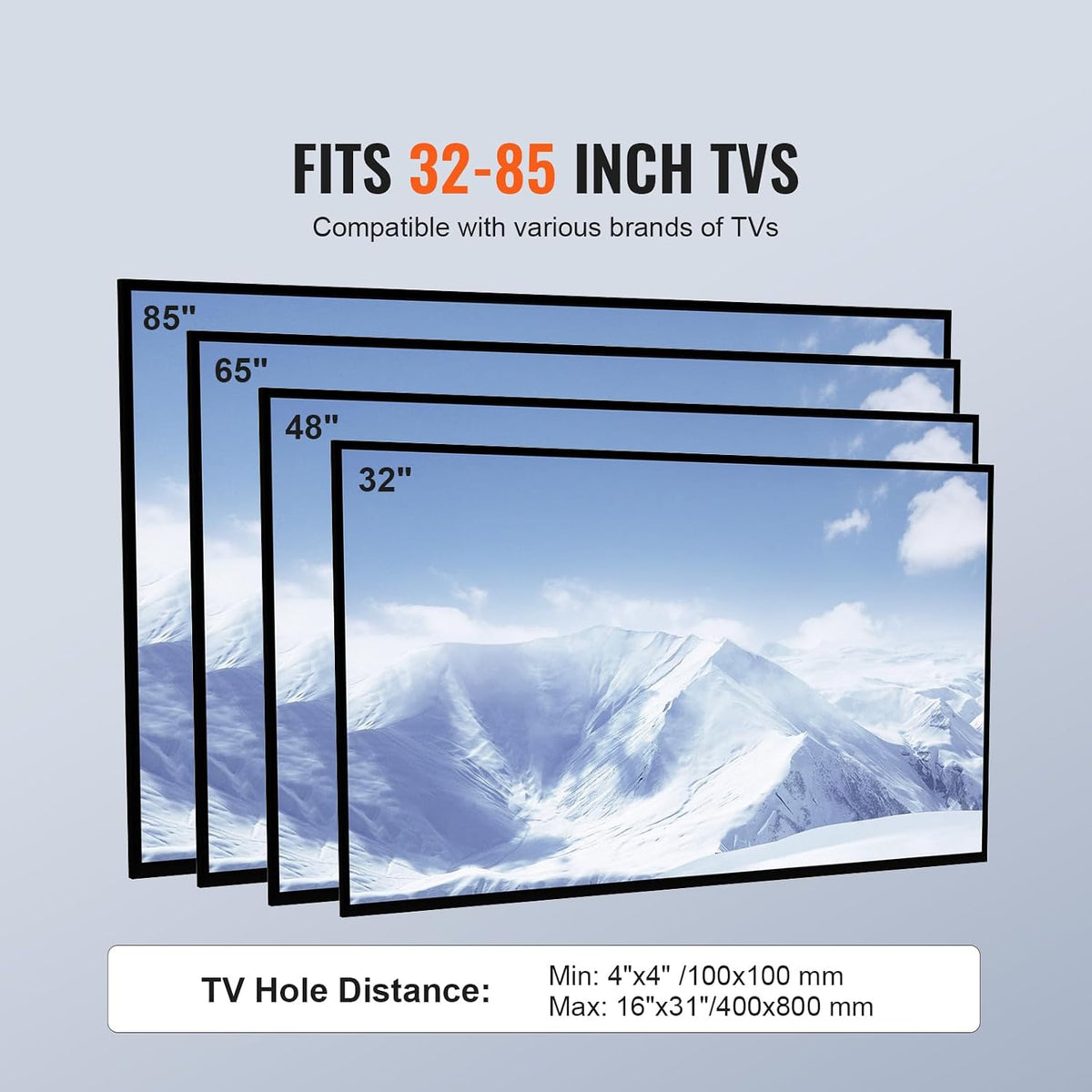 Adjustable TV Mount Floor Stand