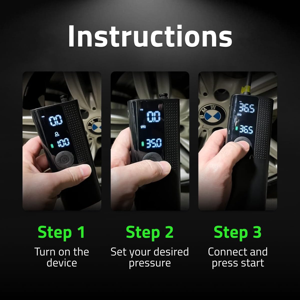Airmoto Portable Tire Inflator