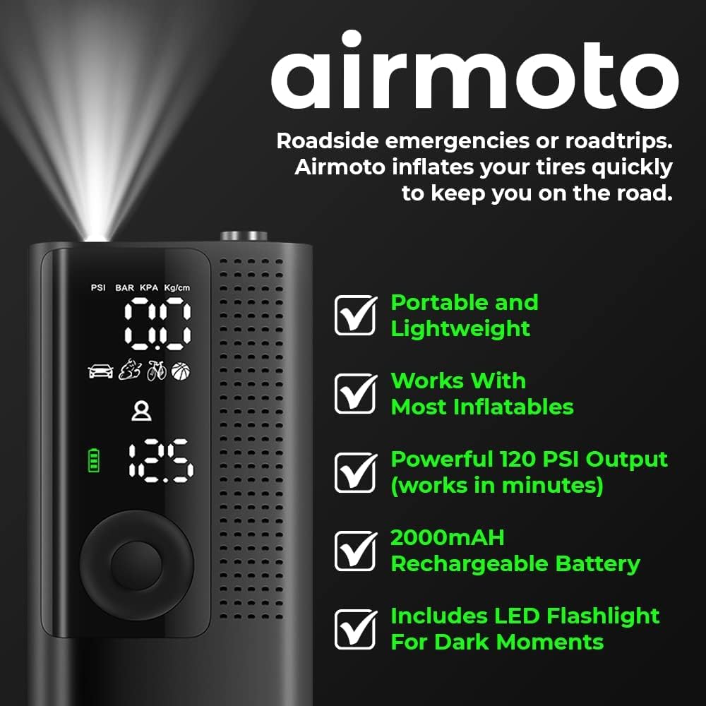 Airmoto Portable Tire Inflator