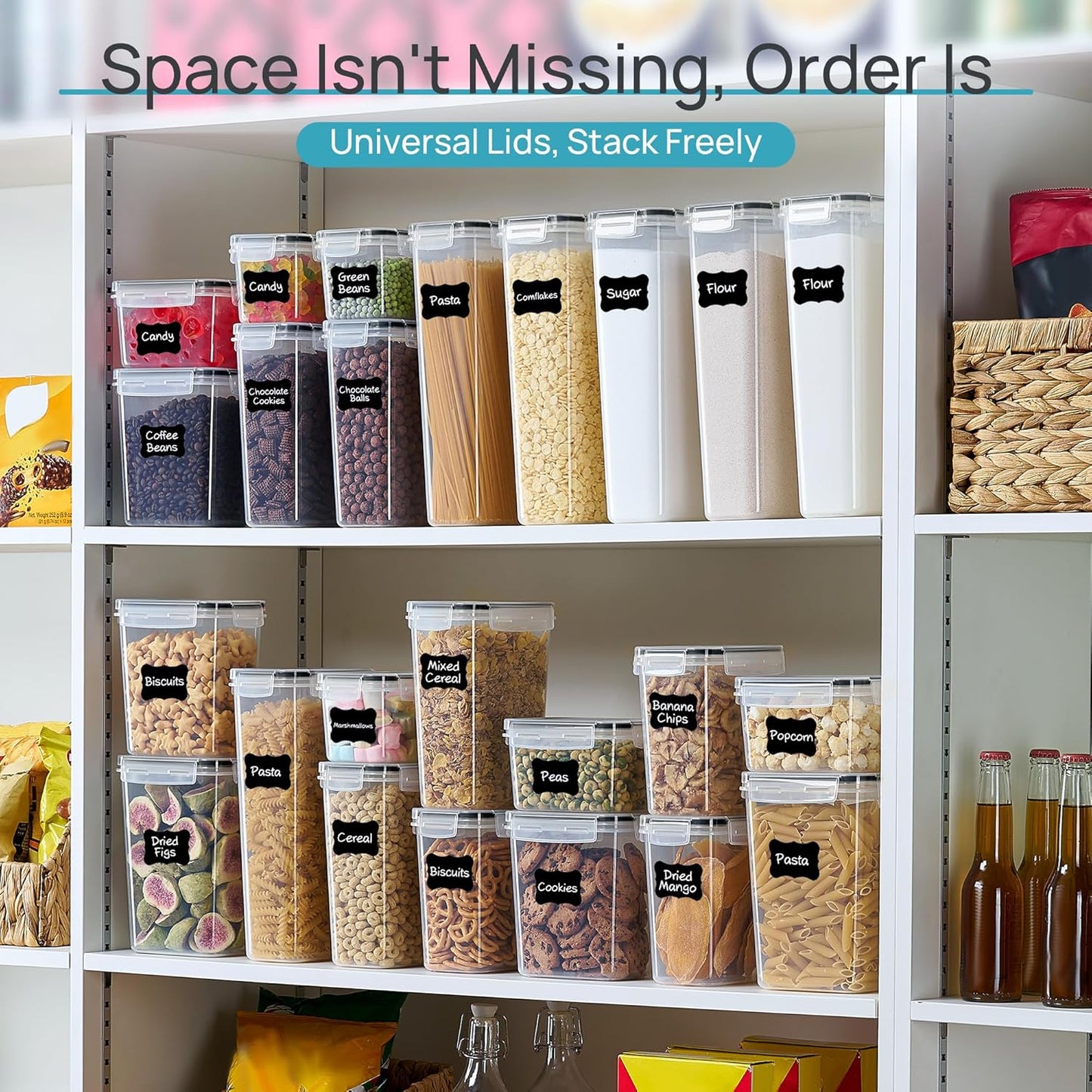 24pcs Airtight Food Containers