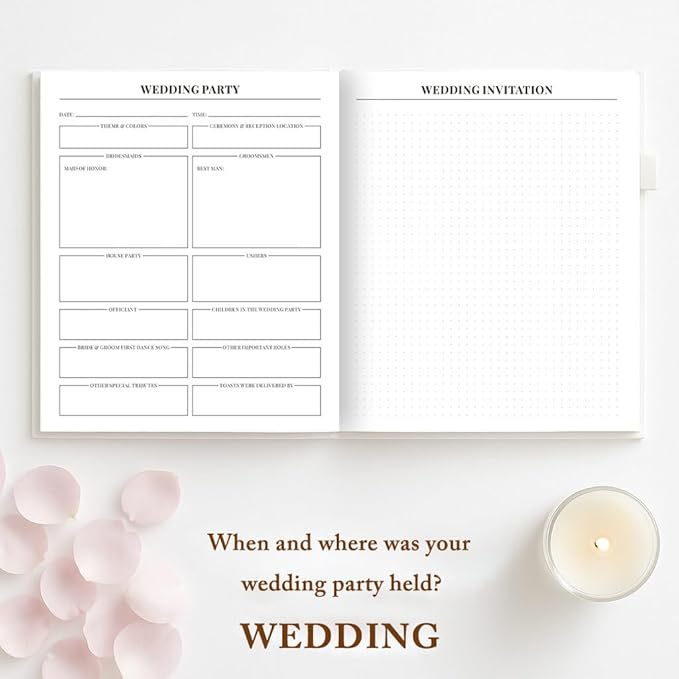 Wedding Memory Book | Anniversary Journal