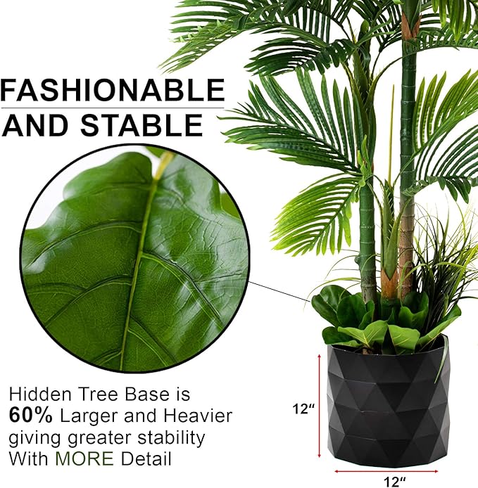 78in Golden Cane Artificial Palm Tree