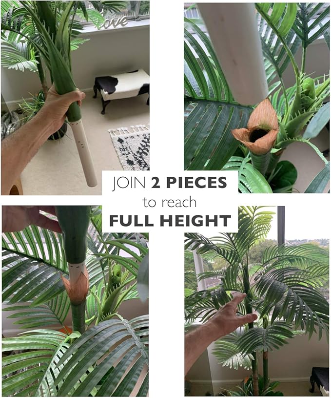 78in Golden Cane Artificial Palm Tree