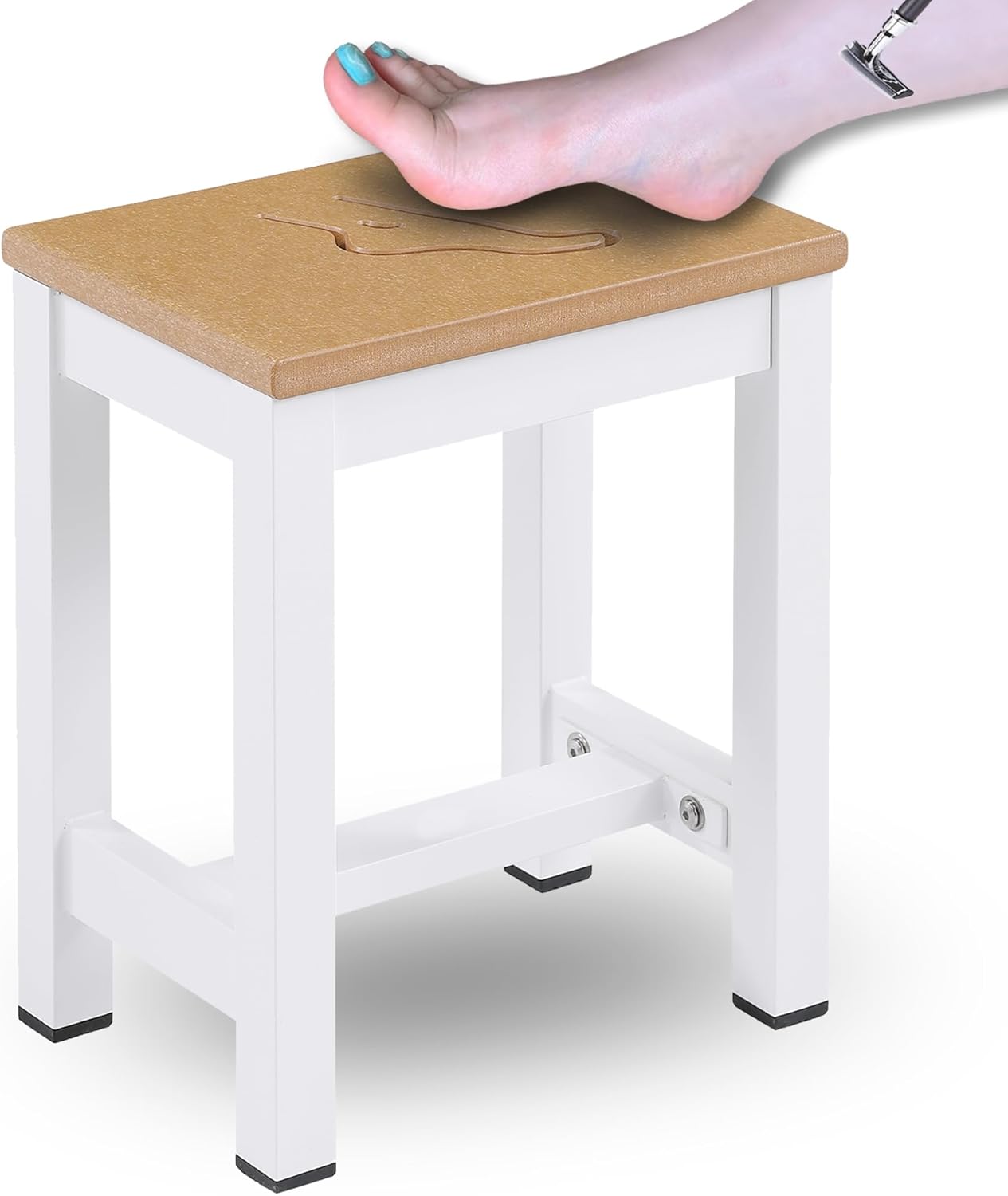 Shower Bench and Foot Stool Set