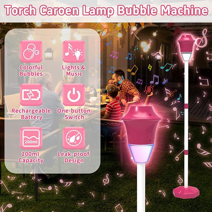 Kids Bubble Torch Lamp Toy