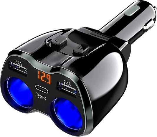 Car Cigarette Lighter 2 Socket Charger -24V